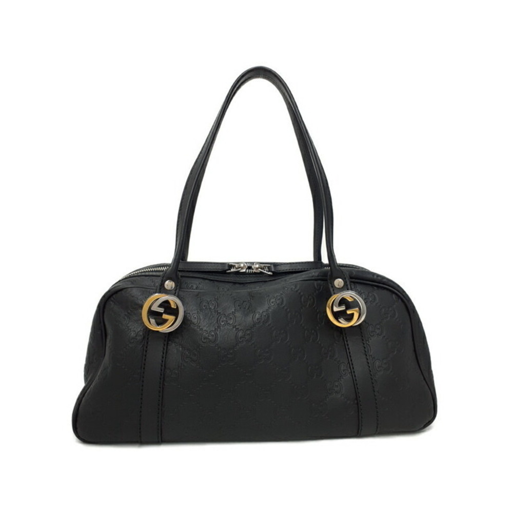 GUCCI GG Twins Boston Bag Shoulder Brown